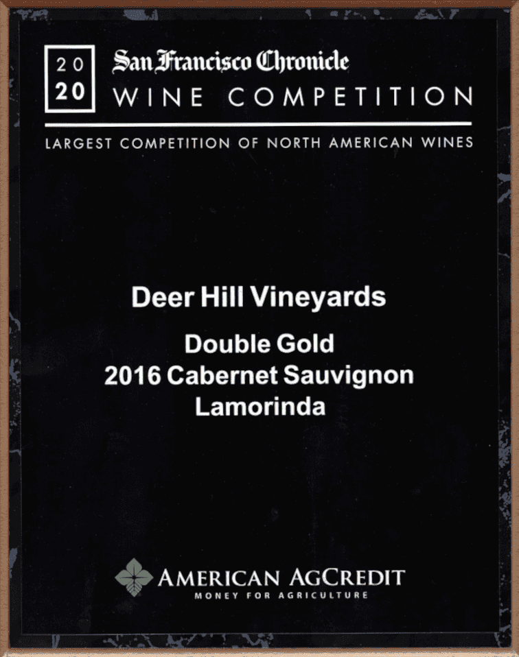 2020 Double Gold for Cabernet Sauvignon 2016